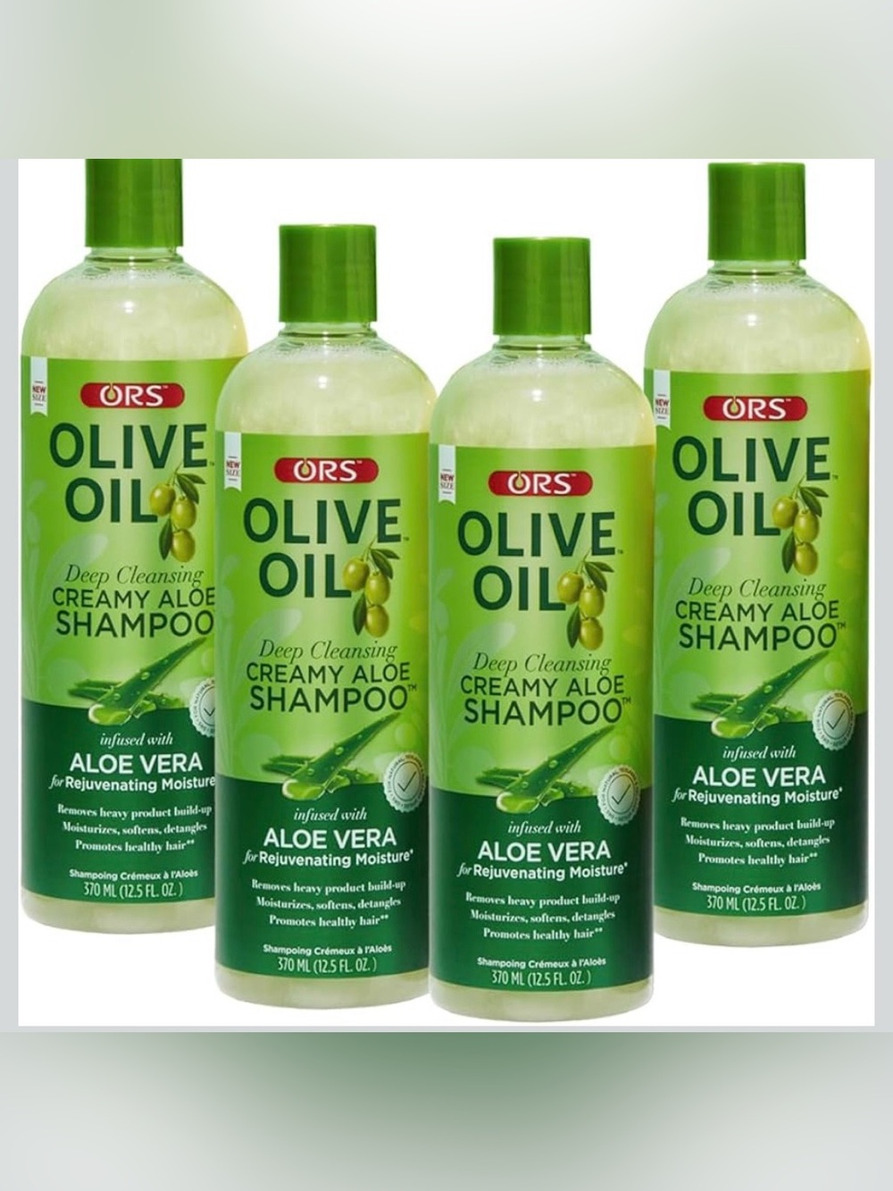 ORS Olive Oil Moisture Restore
Creamy Aloe Shampoo Infused 12.5oz 4
pack